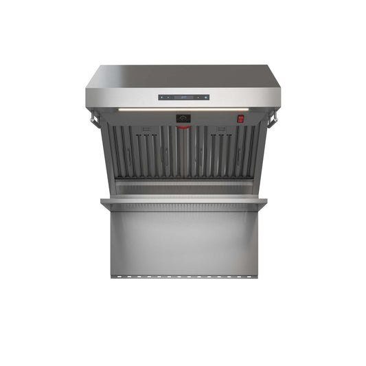 Forno Savona - 30" Wall Mount Range Hood Baffle Filter & Back Splash