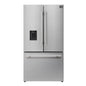 Forno Aosta 36-inch French Door Refrigerator in Stainless Steel, 22.4 cu.ft. External Water Dispenser & Freezer Automatic Ice Maker - ENERGY STAR
