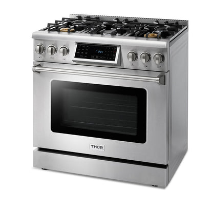 Thor Kitchen 36-Inch Tilt Panel Professional Liquid Propane Range