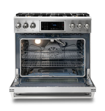 Thor Kitchen 36-Inch Tilt Panel Professional Liquid Propane Range