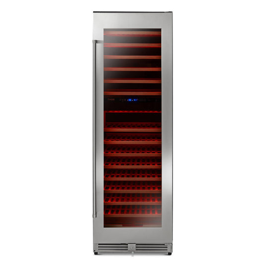 THOR Kitchen 24 Inch Dual Zone Wine Cooler, 162 Wine Bottle Capacity