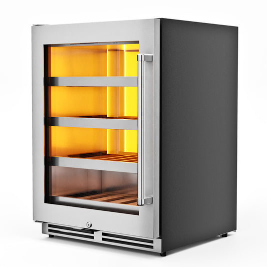 Thor Kitchen 24-Inch Single Zone Wine Cooler, Left Swing, 45 Wine Bottle Capacity