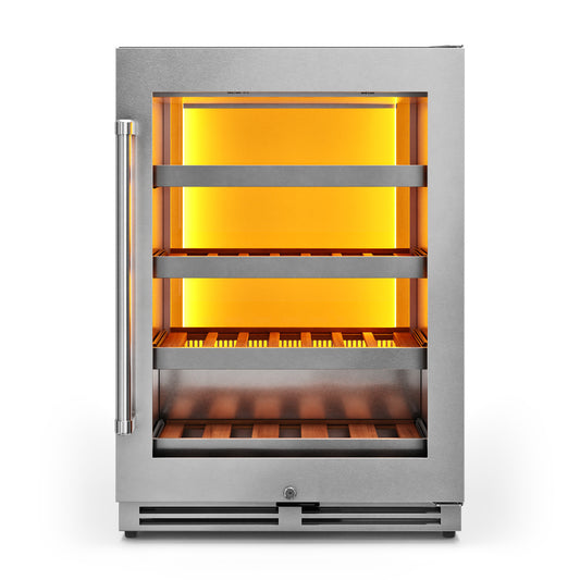 Thor Kitchen 24-Inch Single Zone Wine Cooler, 45 Wine Bottle Capacity