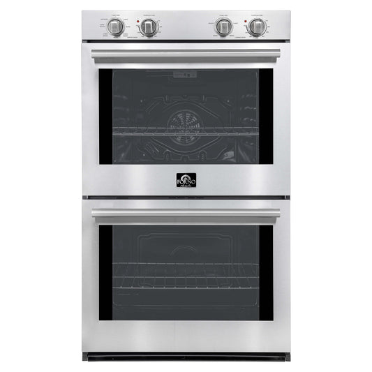 Forno Vomero Double Wall Oven in Stainless-Steel, 10 cu.ft. 7100 Watts Convection Oven with Mechanical Control
