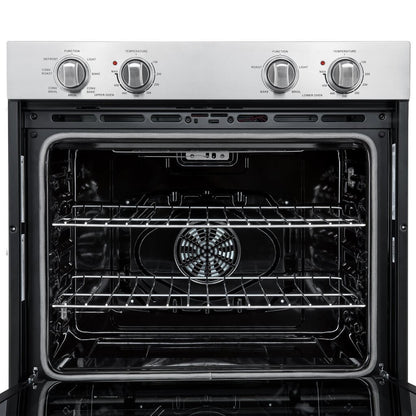 Forno Vomero Double Wall Oven in Stainless-Steel, 10 cu.ft. 7100 Watts Convection Oven with Mechanical Control
